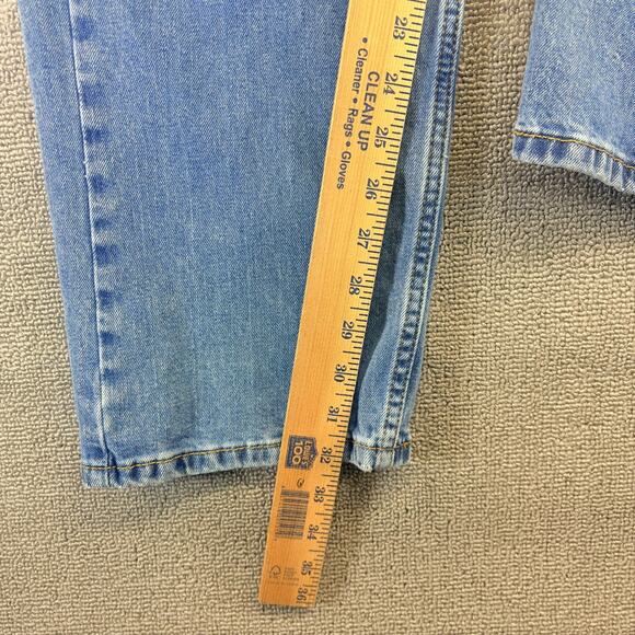 Levi's 505 Jeans Mens 36x34 Blue Denim Regular Fit Straight Leg Mid-Rise Zip Fly - Picture 5 of 8